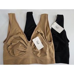 Ashley Stewart Seamless Unlined Wireless Bralette 2X Pull Over Bra Stretch